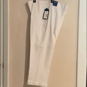 NWT Investments Slim Leg Cuffed Crop Pants Sz 12